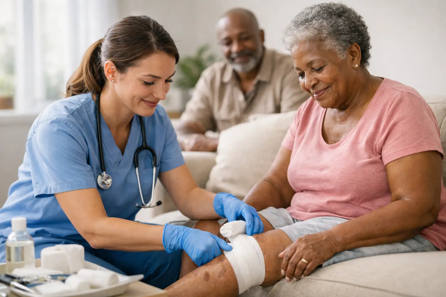 Home Visit Nursing for Wound Healing