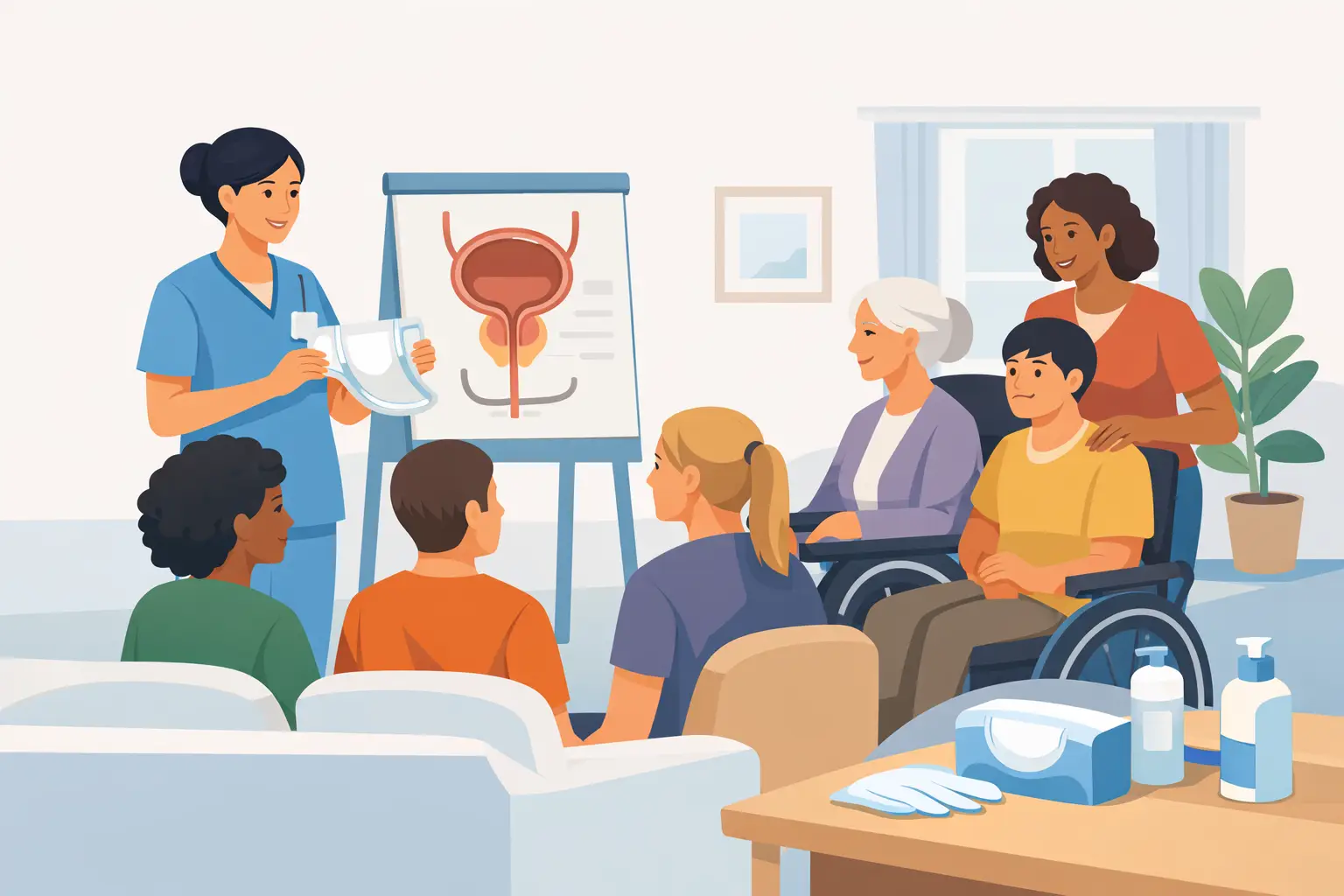 Who Can Train Support Workers on Continence Care Plans?